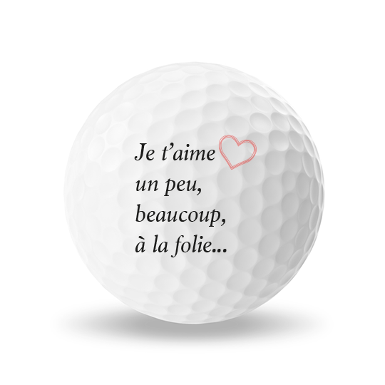 Wilson Staff DUO Soft + personnalisation "Je t'aime"