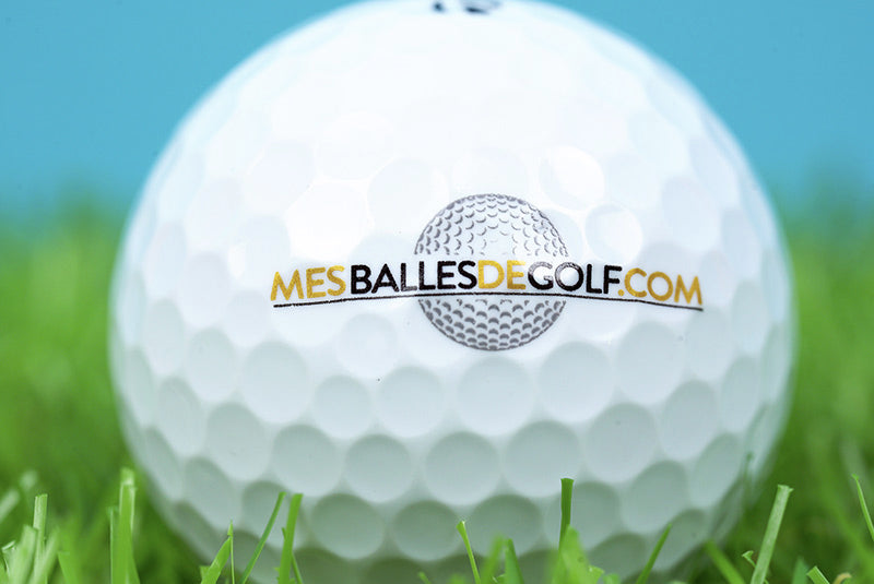 Balle de golf personnalisée logo MesBallesdeGolf.com