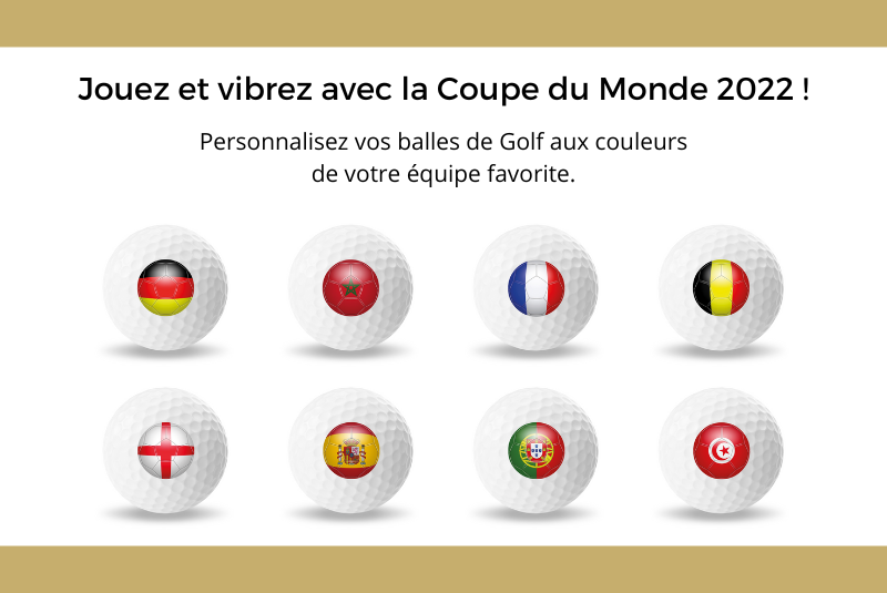 balles de golf personnalisées pour la coupe du monde