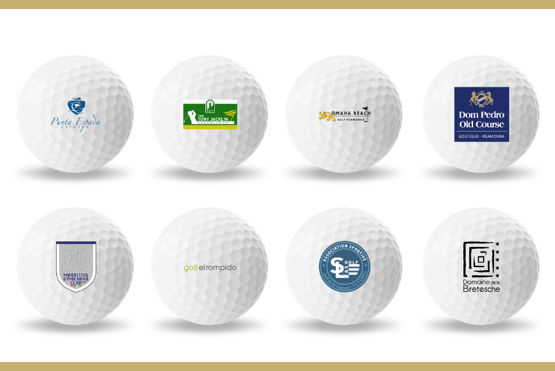 balles de golf personnalisées avec logo club de golf