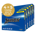 SRIXON AD333 jaunes - Pack de 5 Boîtes - Offre Spéciale 4=5 (1 boite Offerte)