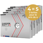 CALLAWAY Chrome Soft X LS 22 personnalisées - Pack de 5 Boîtes - Offre Spéciale 4=5