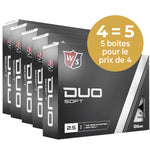 WILSON DUO Soft - Pack de 5 Boîtes - Offre Spéciale 4=5 (1 boite Offerte)