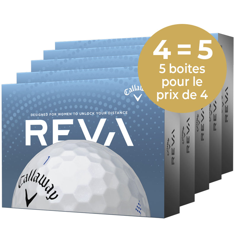 CALLAWAY Reva Pearl 23 - Pack de 5 Boîtes 4=5 (1 Offerte)