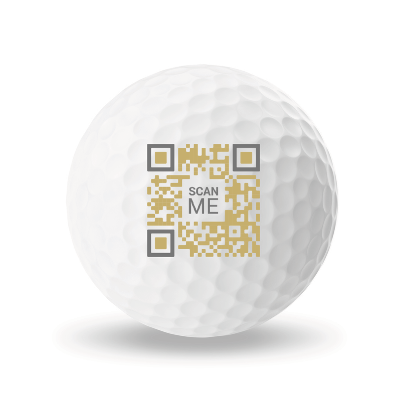 QR Code Personnalisé sur 2ème pôle – MesBallesdeGolf.com