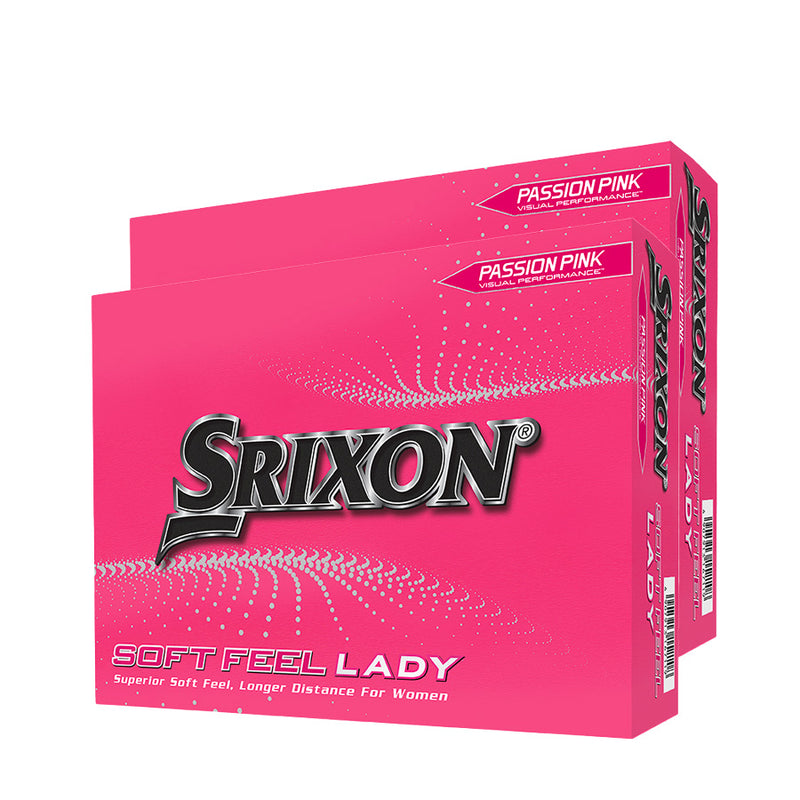 SRIXON Soft Feel Pink personnalisées - Pack de 2 boîtes