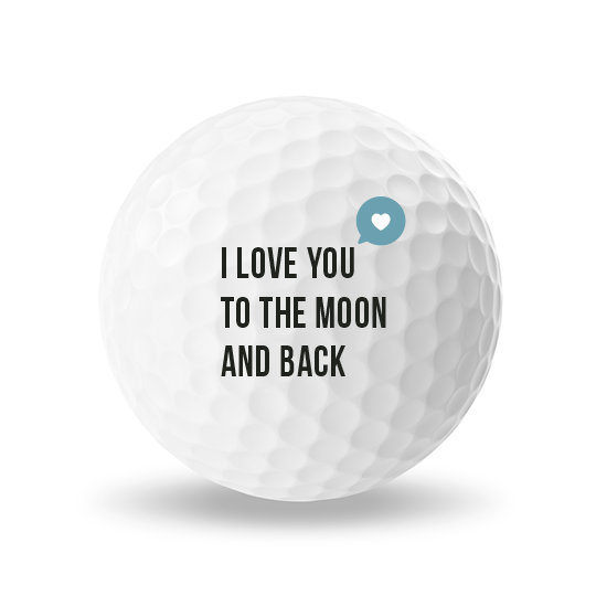 Wilson Staff DUO Soft + personnalisation "I LOVE YOU TO THE MOON.."