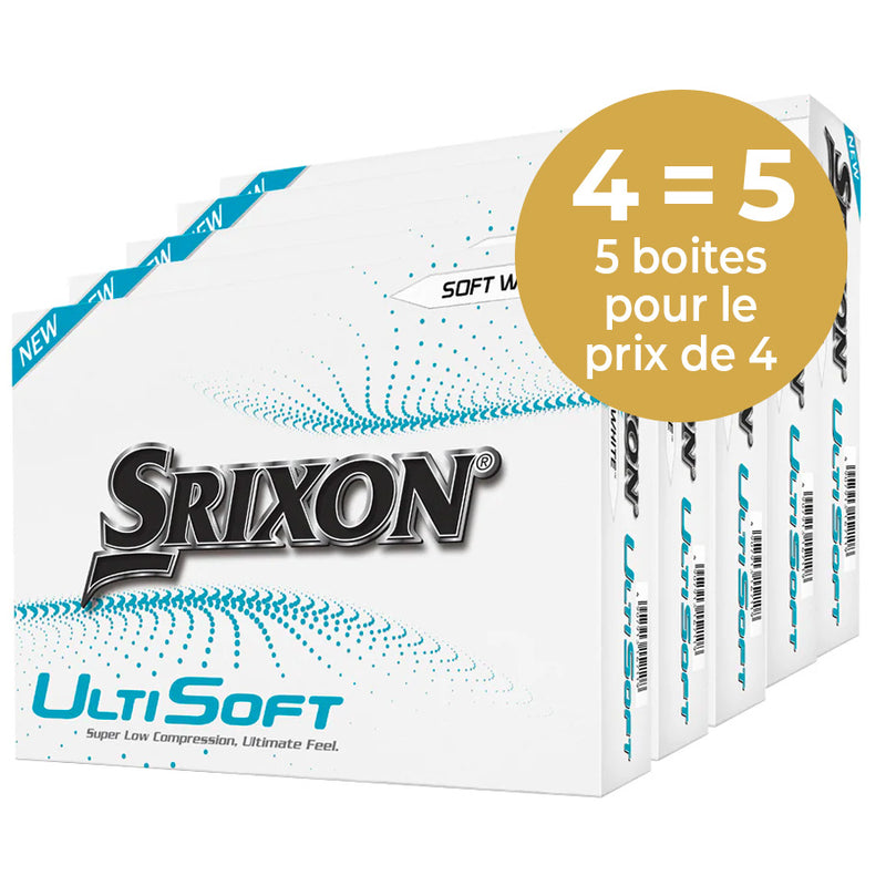 SRIXON Ultisoft - Pack de 5 Boîtes - Offre Spéciale 4=5 (1 Offerte)