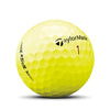 balle de golf jaune avec logo