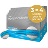 TAYLORMADE Tour Response Stripe Bleu  -  Pack de 4 boîtes - Offre Spéciale 3=4 (1 boite Offerte)