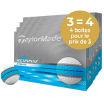 TAYLORMADE Tour Response Stripe Bleu  -  Pack de 4 boîtes - Offre Spéciale 3=4 (1 boite Offerte)