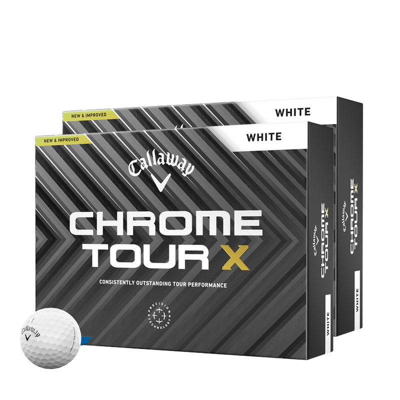 CALLAWAY Chrome Tour X 24 personnalisées - Offre Spéciale - Pack de 2 Boîtes