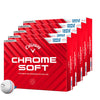 CALLAWAY Chrome Soft 24 Triple Track personnalisées - Offre Spéciale - Pack de 5 boîtes