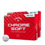CALLAWAY Chrome Soft 24 Triple Track 360 personnalisées - offre Spéciale - Pack de 2 boîtes