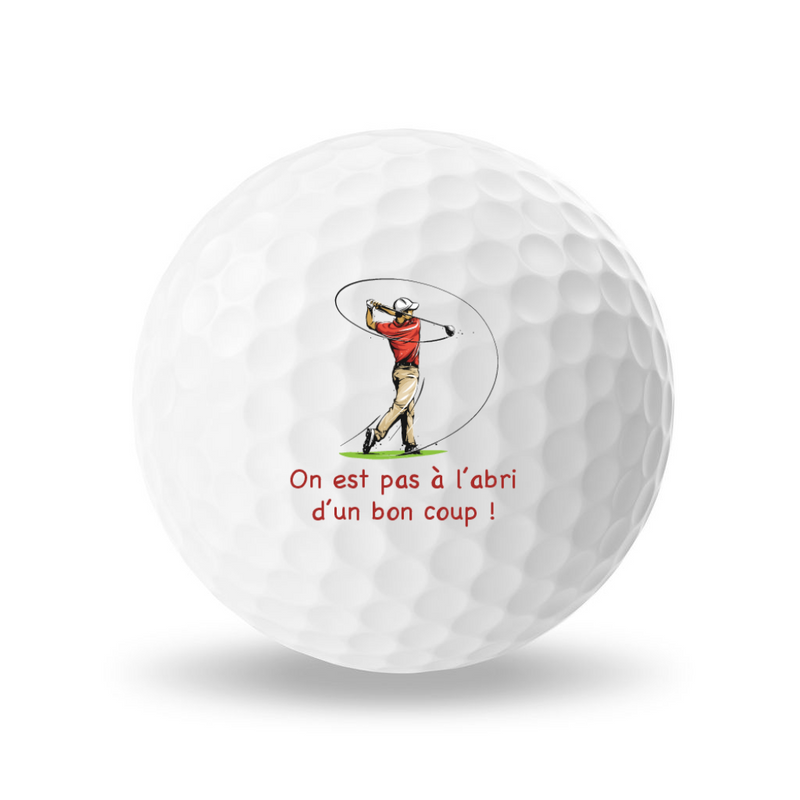 SRIXON AD333 personnalisation "On est jamais à l'abri d'un bon coup"