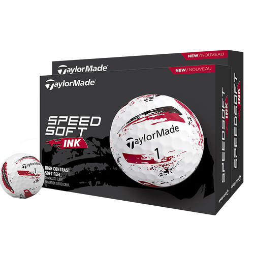 Taylormade SpeedSoft INK red - Offre Spéciale - Pack de 2 Boîtes