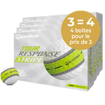 TAYLORMADE Tour Response Stripe  -  Pack de 4 boîtes - Offre Spéciale 3=4 (1 boite Offerte)