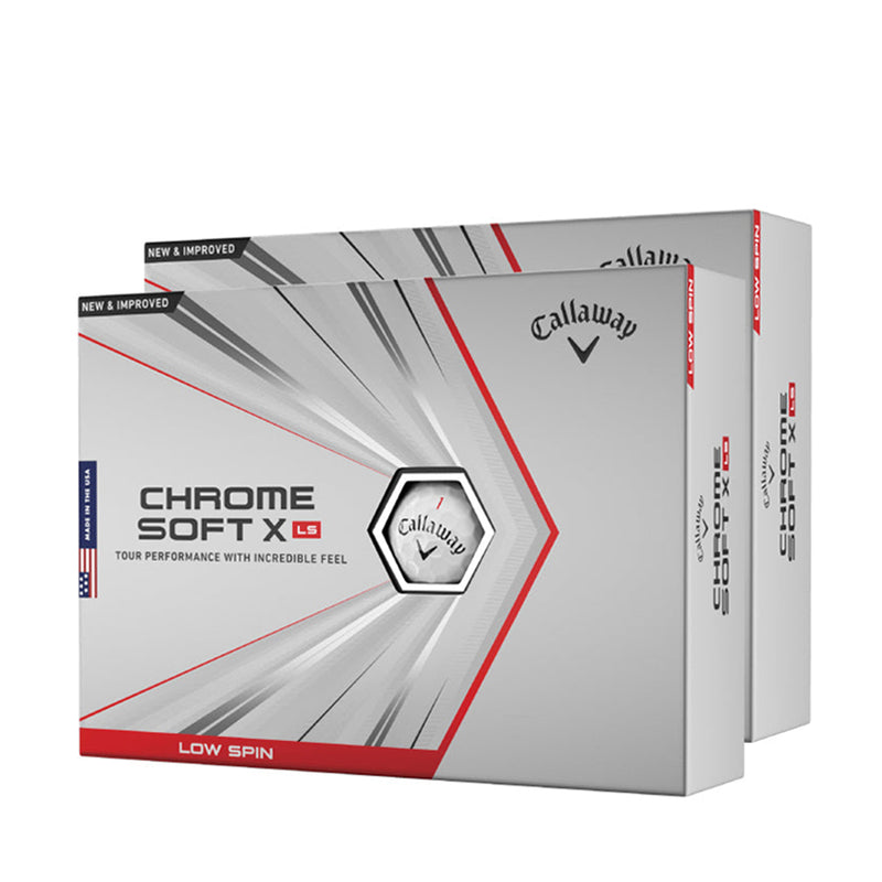 CALLAWAY Chrome Soft X LS personnalisées - Offre Spéciale - Pack de 2 Boîtes