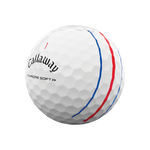 aperçu de la balle de golf personnalisable chrome soft triple track
