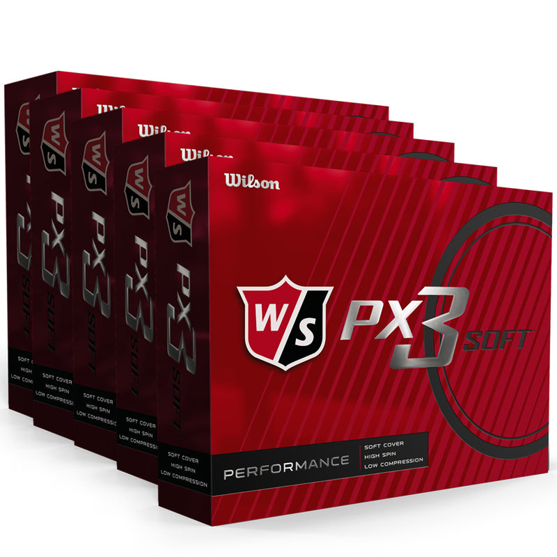 WILSON Staff PX3 Soft personnalisées - Pack de 5 Boîtes