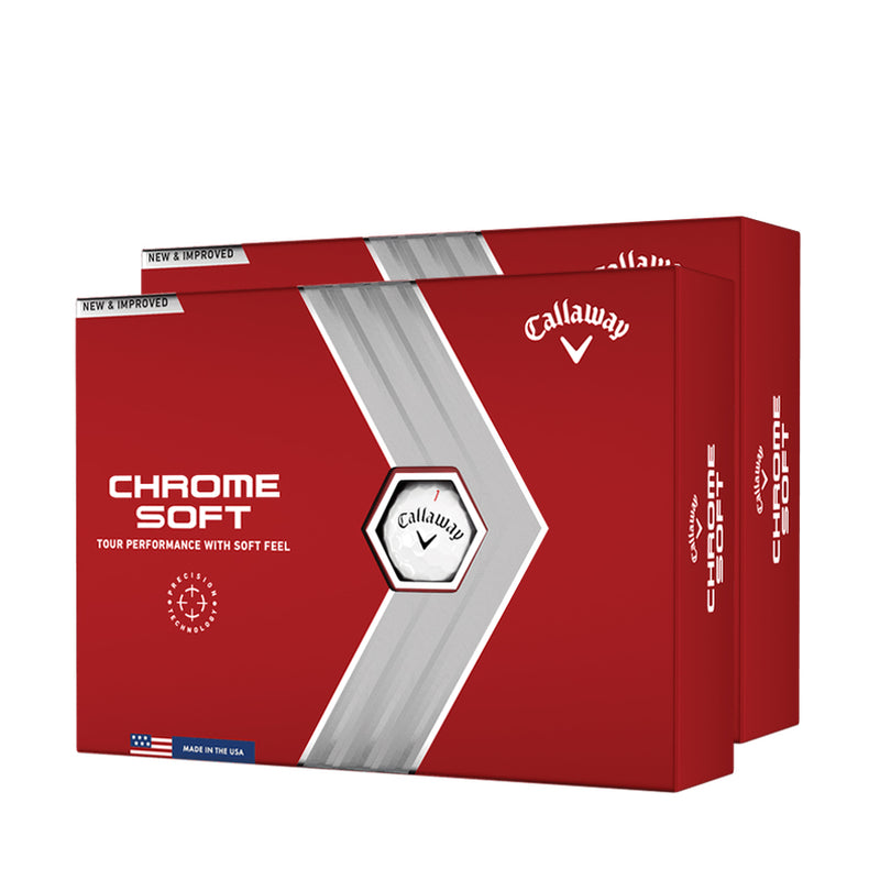 CALLAWAY Chrome Soft 22 personnalisées - Offre Spéciale - Pack de 2 Boîtes